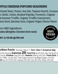 GrownAs* Foods, The truffle cheddar popcorn seasoning  information and nutrition facts.