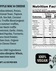 GrownAs*Foods, The Nutrition Information for the Truffle Vegan Mac and Cheese.
