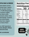 GrownAs* Foods, The vegan mac & cheese truffle nutrition information.